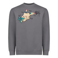 Western Turquoise Gun Hand Heavyweight Sweatshirt | Teevron