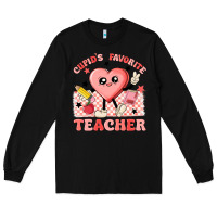 Black cupid's favorite teacher Long Sleeve Tee - MaliasSmallBusiness