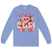 Colony Blue cupid's favorite teacher Long Sleeve Tee - MaliasSmallBusiness