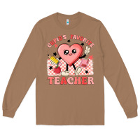 Toasted Coconut cupid's favorite teacher Long Sleeve Tee - MaliasSmallBusiness