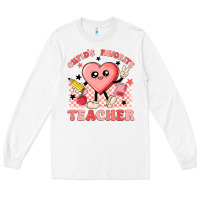 White cupid's favorite teacher Long Sleeve Tee - MaliasSmallBusiness