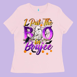 I Put The Boo In Boujee Ladies Tee Designed By Texasbilliewilder