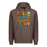 Coffee Fall is my favorite color Premium Hoodie - NancyCooperArtShop