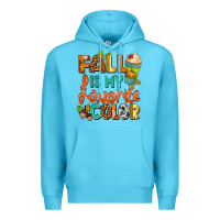 Ocean Blue Fall is my favorite color Premium Hoodie - NancyCooperArtShop