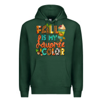 Sports Green Fall is my favorite color Premium Hoodie - NancyCooperArtShop