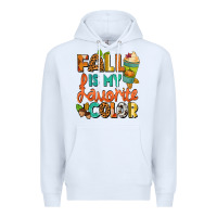 White Fall is my favorite color Premium Hoodie - NancyCooperArtShop