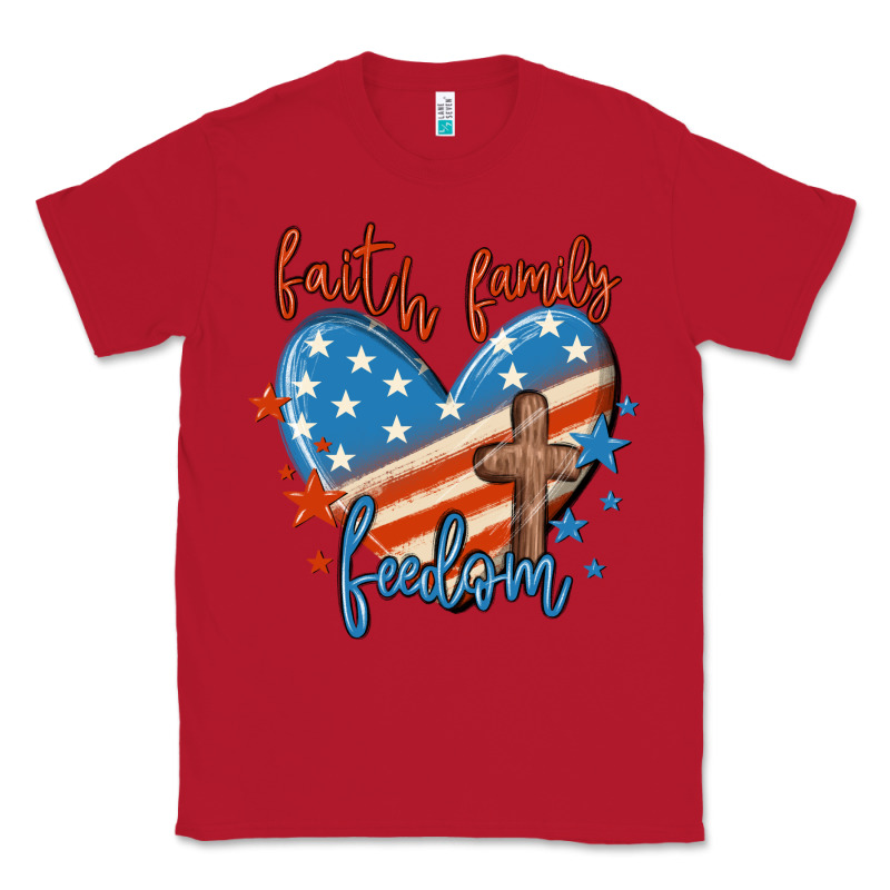 Faith Family Freedom Classic Tee by MaliasSmallBusiness | Teevron