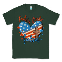 Sports Green faith family freedom Classic Tee - MaliasSmallBusiness