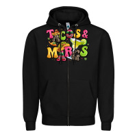 Black tacos and margaritas Zipper Hoodie - LillyAllenDesigns