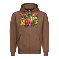 Chestnut tacos and margaritas Zipper Hoodie - LillyAllenDesigns