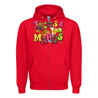 Red tacos and margaritas Zipper Hoodie - LillyAllenDesigns
