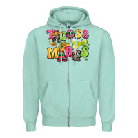 Seafoam tacos and margaritas Zipper Hoodie - LillyAllenDesigns