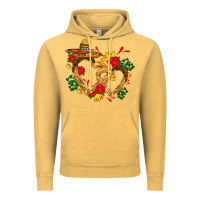 Vintage Mustard Churros with love and sombrero Vintage Hoodie - AdoDesignShop