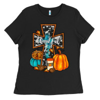 Black thankful cross Ladies Tee - JahusDesignShop