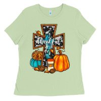 Matcha thankful cross Ladies Tee - JahusDesignShop