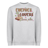 Heather Grey enemies to lovers book club Heavyweight Sweatshirt - MaliasSmallBusiness