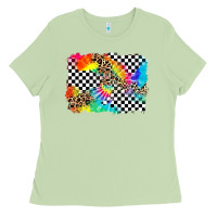Matcha race leopard tie dye background Ladies Tee - Zillion Design Studio