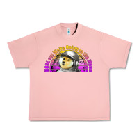 Salmon doge coin hodl on we're going to the moon retro sunset Urban Heavy Tee - Jasminsmagicworld
