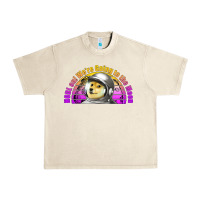 Sandshell doge coin hodl on we're going to the moon retro sunset Urban Heavy Tee - Jasminsmagicworld