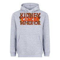 Heather Grey kidney cancer warrior Heavyweight Hoodie - texasbilliewilder