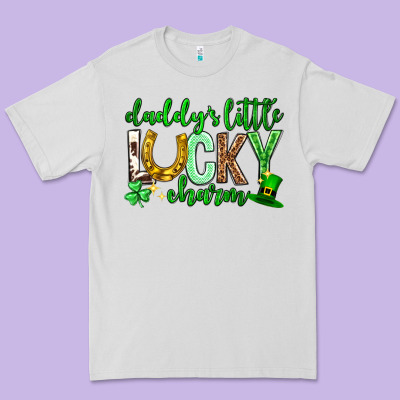 St. Patrick's Day Daddy's Little Lucky Charm Premium Tee Designed By Neo Western