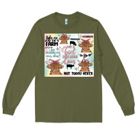 Army Green cow farm life Long Sleeve Tee - MaliasSmallBusiness