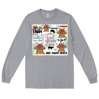 Heather Grey cow farm life Long Sleeve Tee - MaliasSmallBusiness