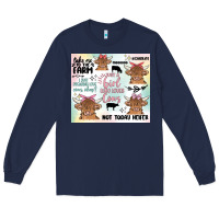 Navy cow farm life Long Sleeve Tee - MaliasSmallBusiness