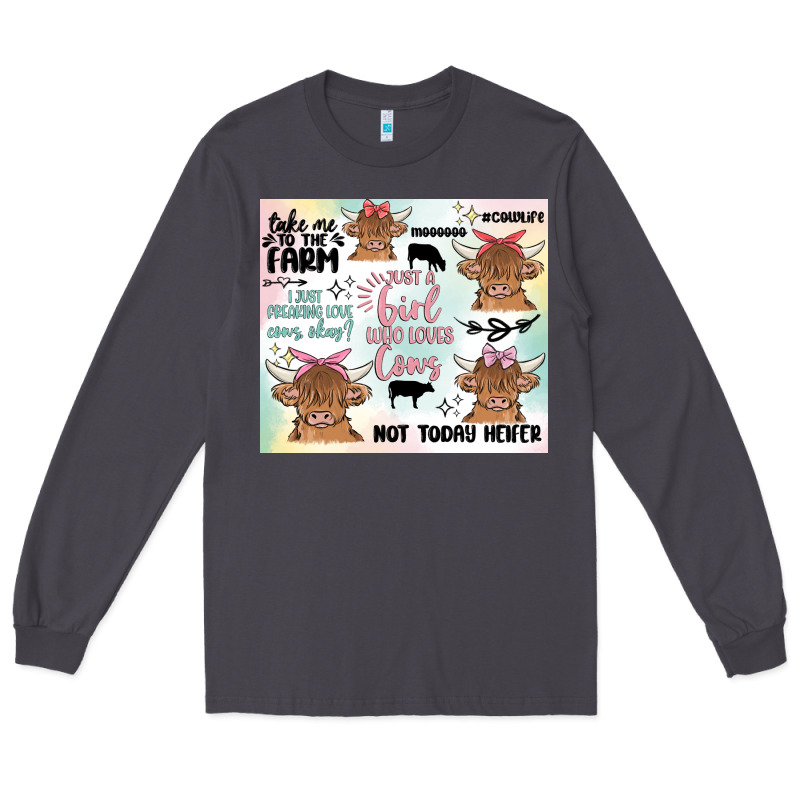 Cow Farm Life Long Sleeve Tee by MaliasSmallBusiness | Teevron