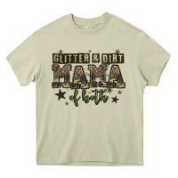 Mossy glitter and dirt mama of both Heavy Core Tee - Zillion Design Studio