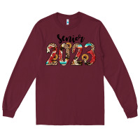 Burgundy senior 2023 western Long Sleeve Tee - JahusDesignShop