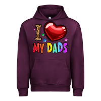 Mauve Wine i love my dads Urban Hoodie - OliviaCreatesArt
