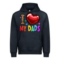 Navy i love my dads Urban Hoodie - OliviaCreatesArt