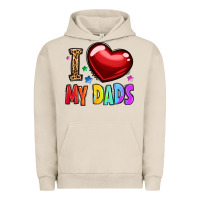 Pigment French Oak i love my dads Urban Hoodie - OliviaCreatesArt