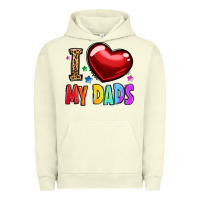 Pigment Pistachio i love my dads Urban Hoodie - OliviaCreatesArt