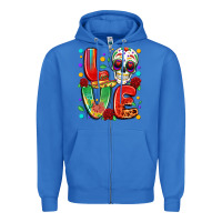 True Royal cinco de mayo love Zipper Hoodie - LillyAllenDesigns
