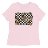 Bubblegum Pink race leopard background Ladies Tee - Zillion Design Studio