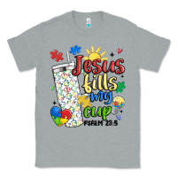 Heather Grey autism jesus fills my cup Classic Tee - MaliasSmallBusiness