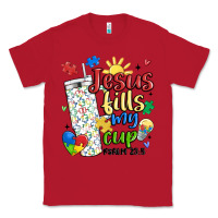 Red autism jesus fills my cup Classic Tee - MaliasSmallBusiness