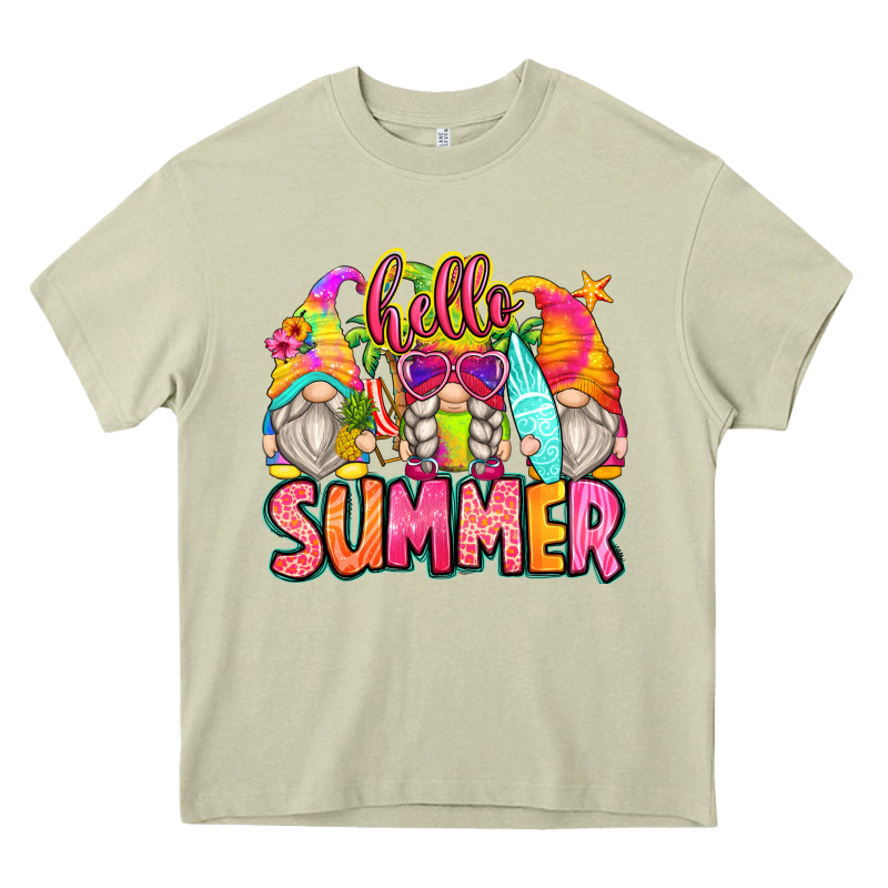 Hello Summer Gnomes Heavy Core Tee by Zillion Design Studio | Teevron