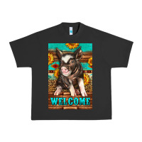 Pigment Black western pig garden Urban Heavy Tee - LillyAllenDesigns
