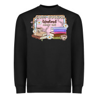Black cozy bookish weekend ticket Heavyweight Sweatshirt - MaliasSmallBusiness