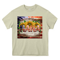 Mossy patriotic nana Heavy Core Tee - BarkalooDesign