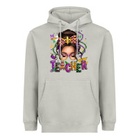 Moon Dust mardi gras teacher caucasian messy bun Heavyweight Hoodie - texasbilliewilder