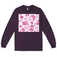 Plum cowgirl valentine's day Long Sleeve Tee - MaliasSmallBusiness