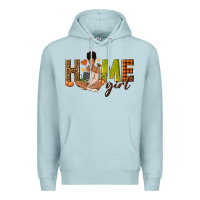 Blue Mist Home girl Fall afro girl Premium Hoodie - NancyCooperArtShop