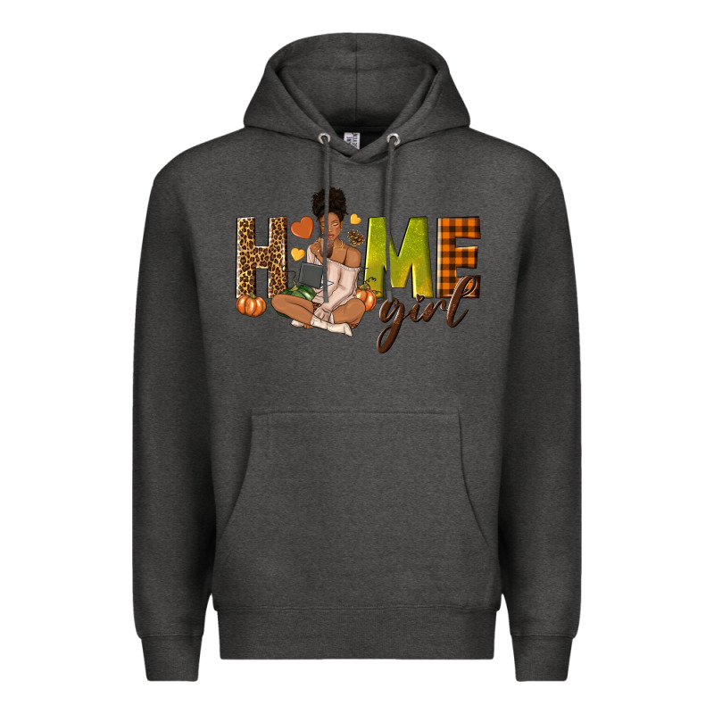 Home Girl Fall Afro Girl Premium Hoodie by NancyCooperArtShop | Teevron