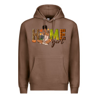 Chestnut Home girl Fall afro girl Premium Hoodie - NancyCooperArtShop