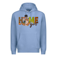 Colony Blue Home girl Fall afro girl Premium Hoodie - NancyCooperArtShop