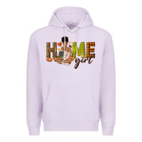 Lilac Home girl Fall afro girl Premium Hoodie - NancyCooperArtShop